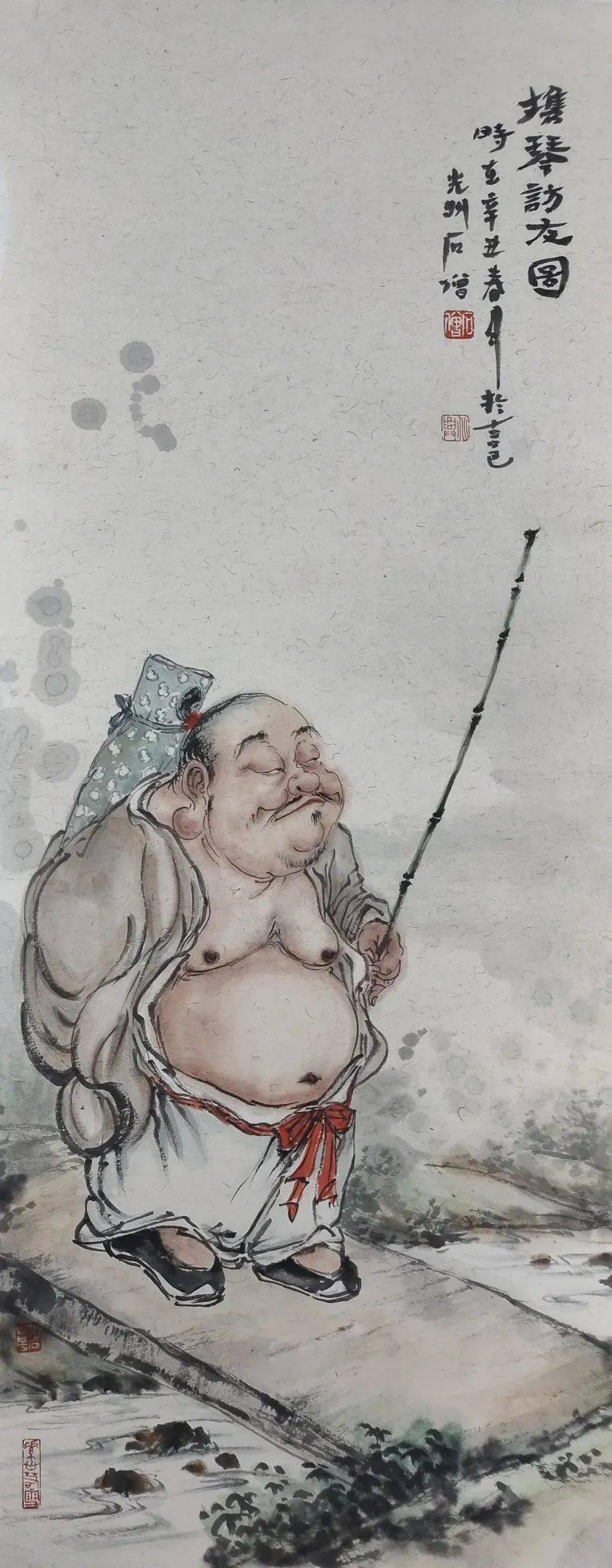 澄怀味象石僧人物小品