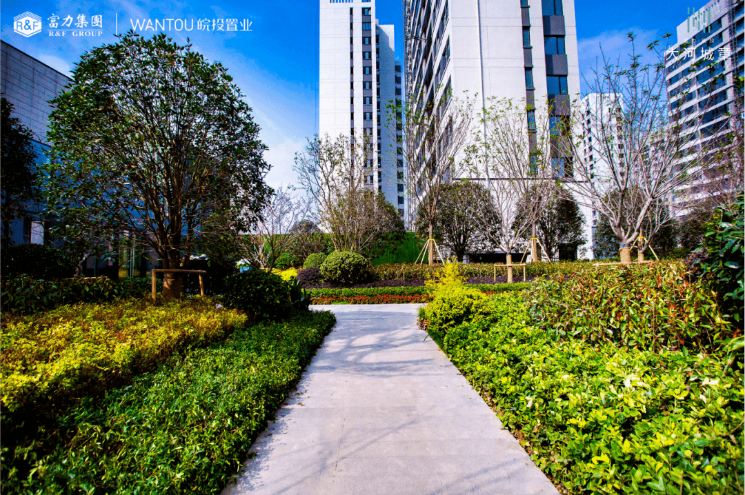富力大河城章拥有全龄社区景观园林诠释诗般的生活
