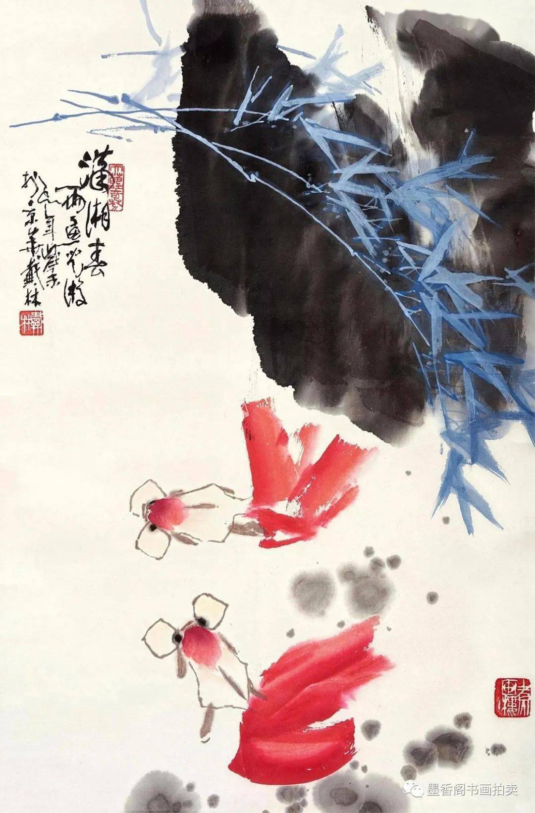 老画家戴林的写意花鸟画,既有齐白石的厚大,又有王雪涛的清丽_书画