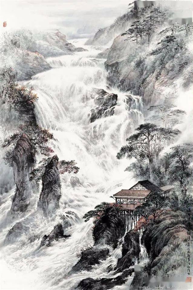 艺术的万水千山汪观清山水画作品赏析