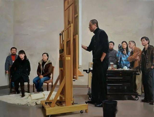 杨勃油画作品_陈丹青