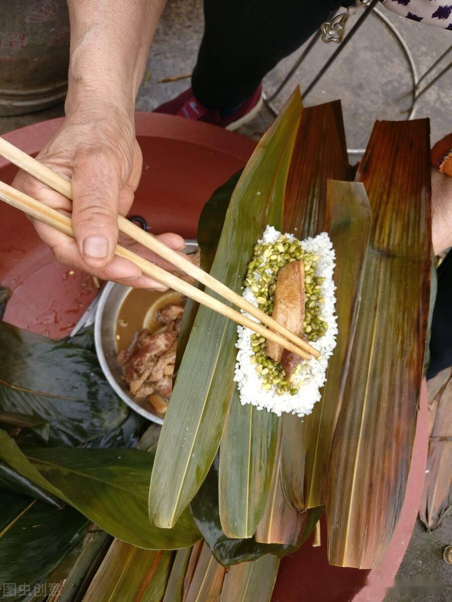 农村粽子叶怎么搭_粽子怎么画(2)