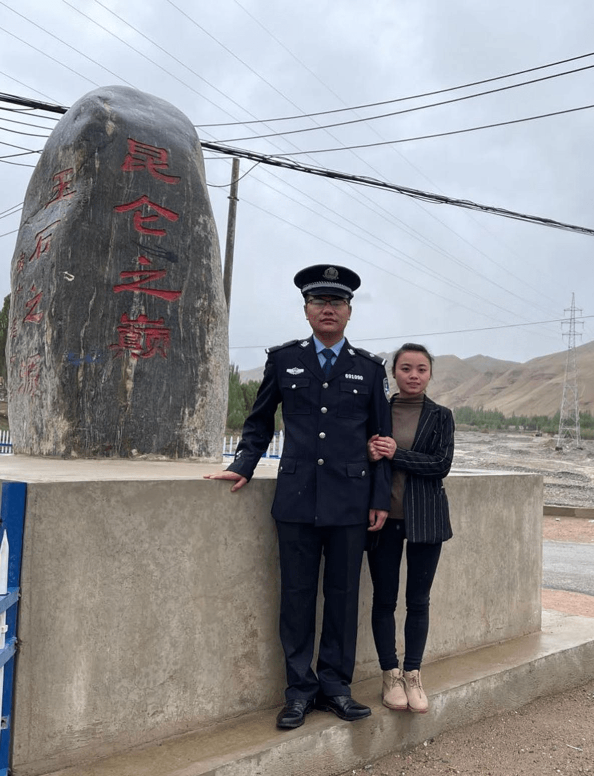 图为夫妻两人在喀什塔什乡.