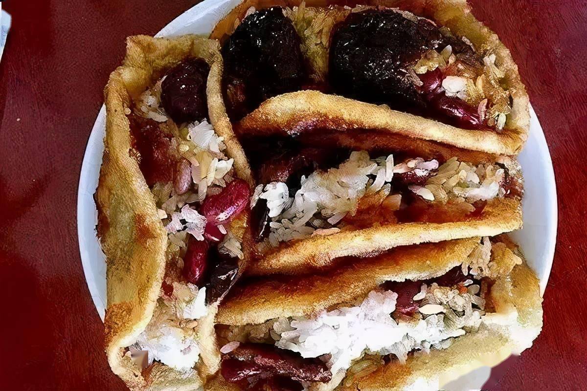 美食油饼子卷糕