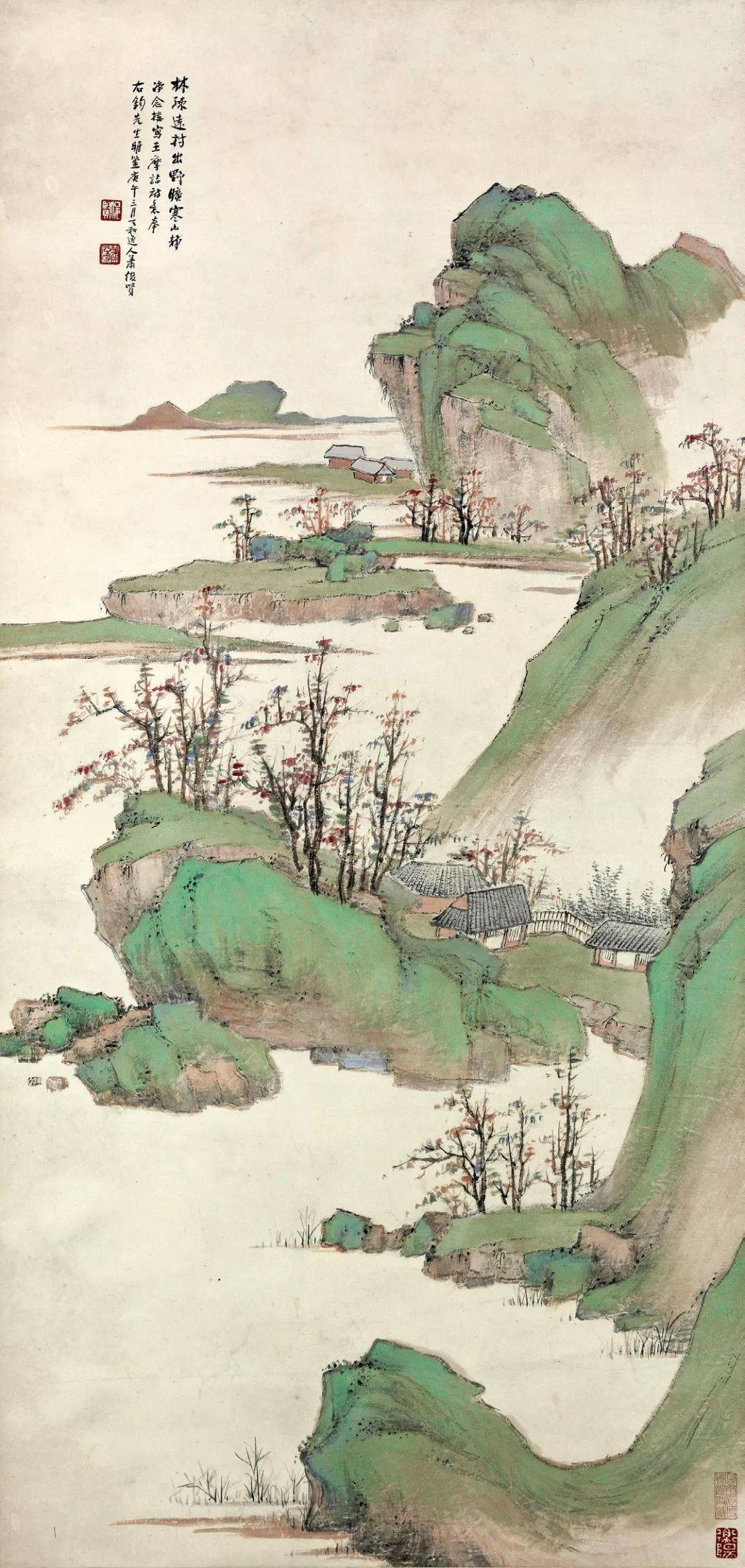 国画大师萧俊贤的山水画作品赏析