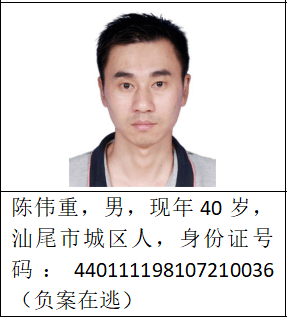 陆丰市公安局关于公开征集温启南等人犯罪团伙违法犯罪线索的通告