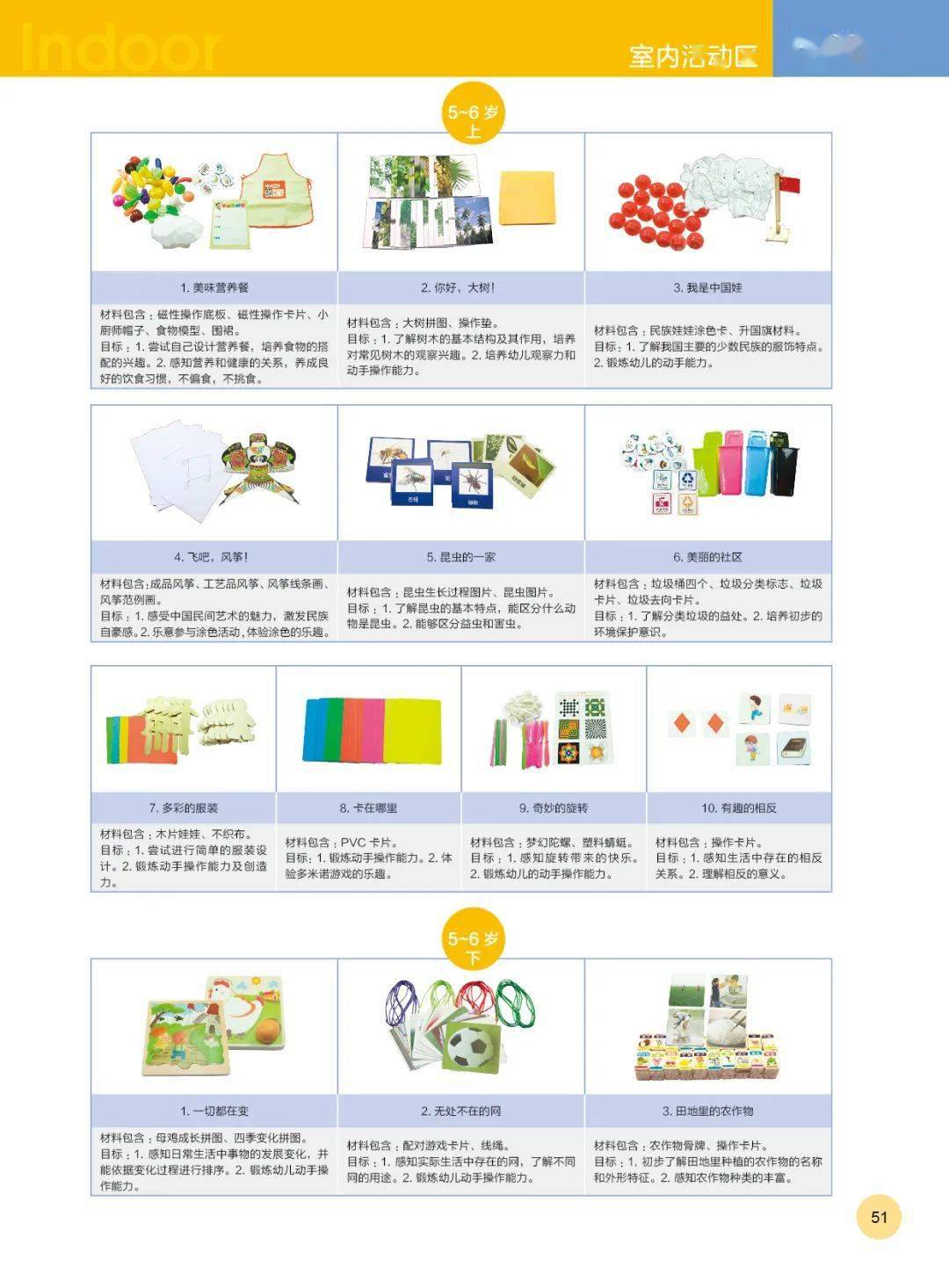 京版芳草教育幼儿园玩教具装备目录2021最新