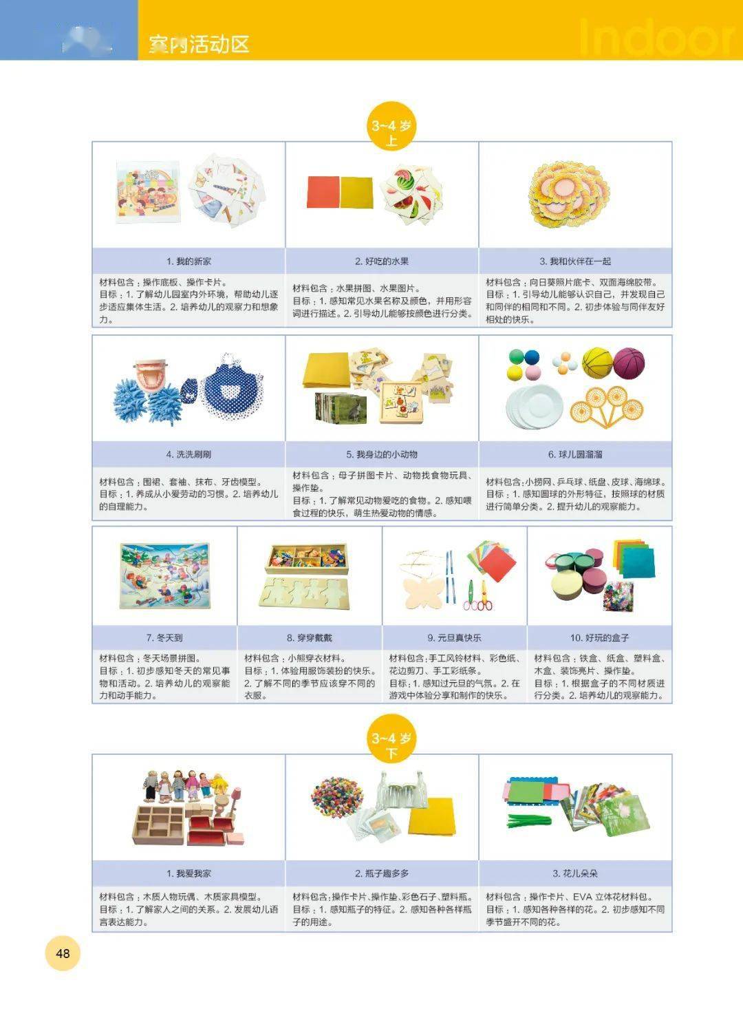 京版芳草教育幼儿园玩教具装备目录2021最新