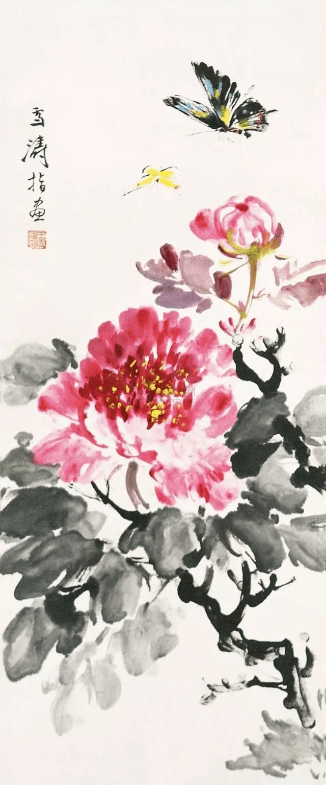 1980年春记于首都王雪涛中国绘画注重线条,构图中以线型的安排为主