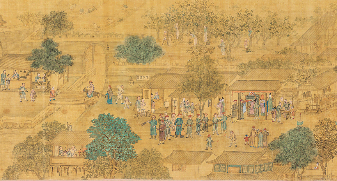 《太平风会图》《杭州四季风俗》线上同展,呈现古代风俗_场景