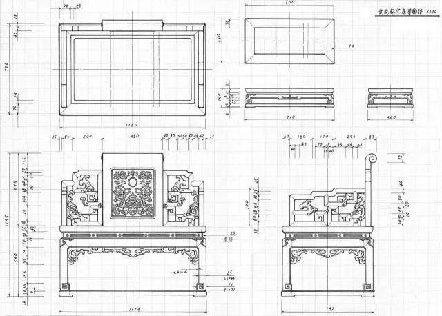 乾貨分享中國古典傢俱製作手繪圖紙100張詳情圖