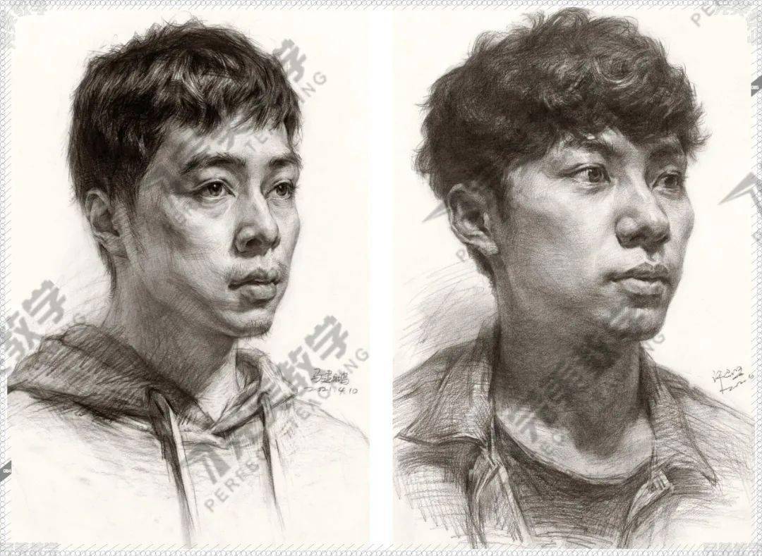 杨慎修一起画石膏像素描头像表现直接了当易出效果充分深入刻画教学