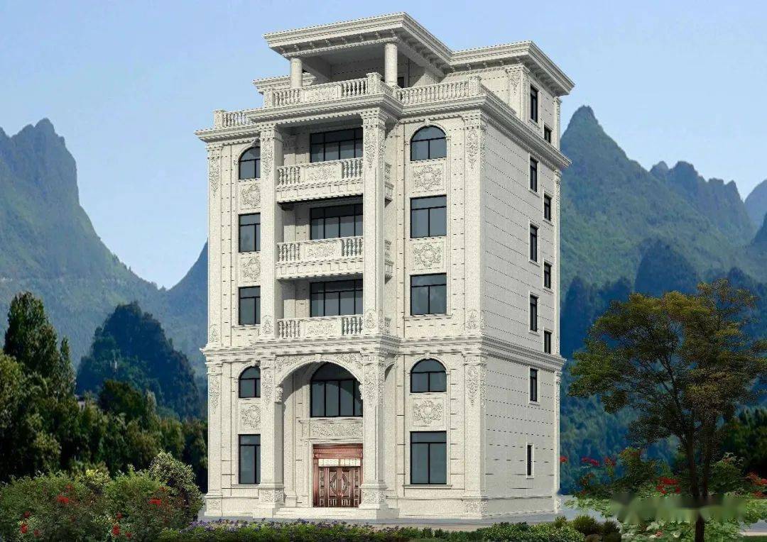 最新石材别墅外墙效果图,收藏起来慢慢看!_装饰