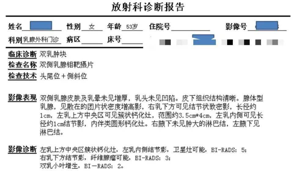 拿這份報告為例,影像診斷提示