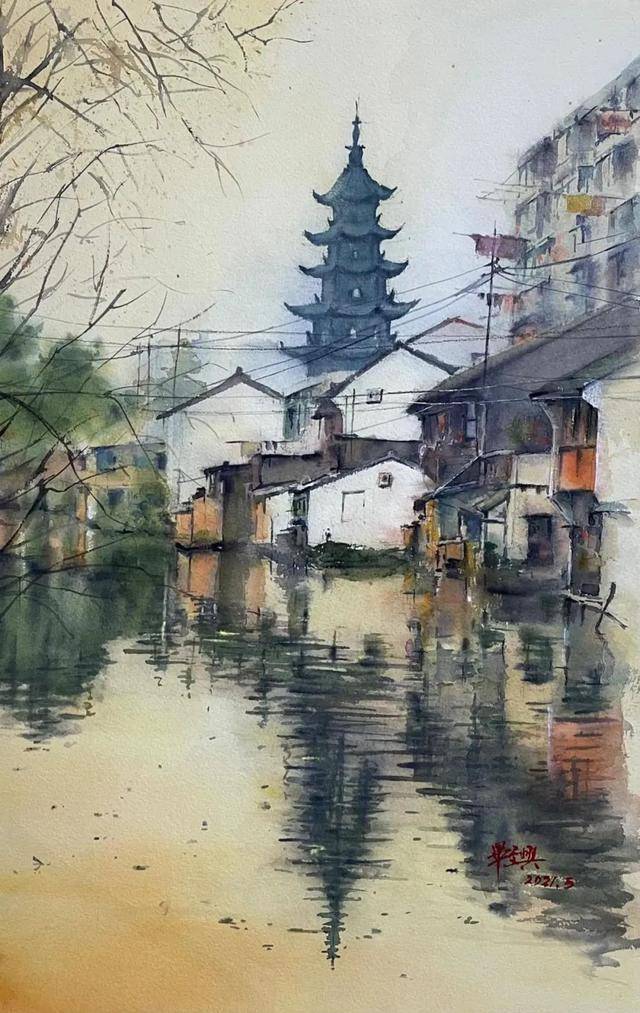 水墨版泗泾古镇原来这么美