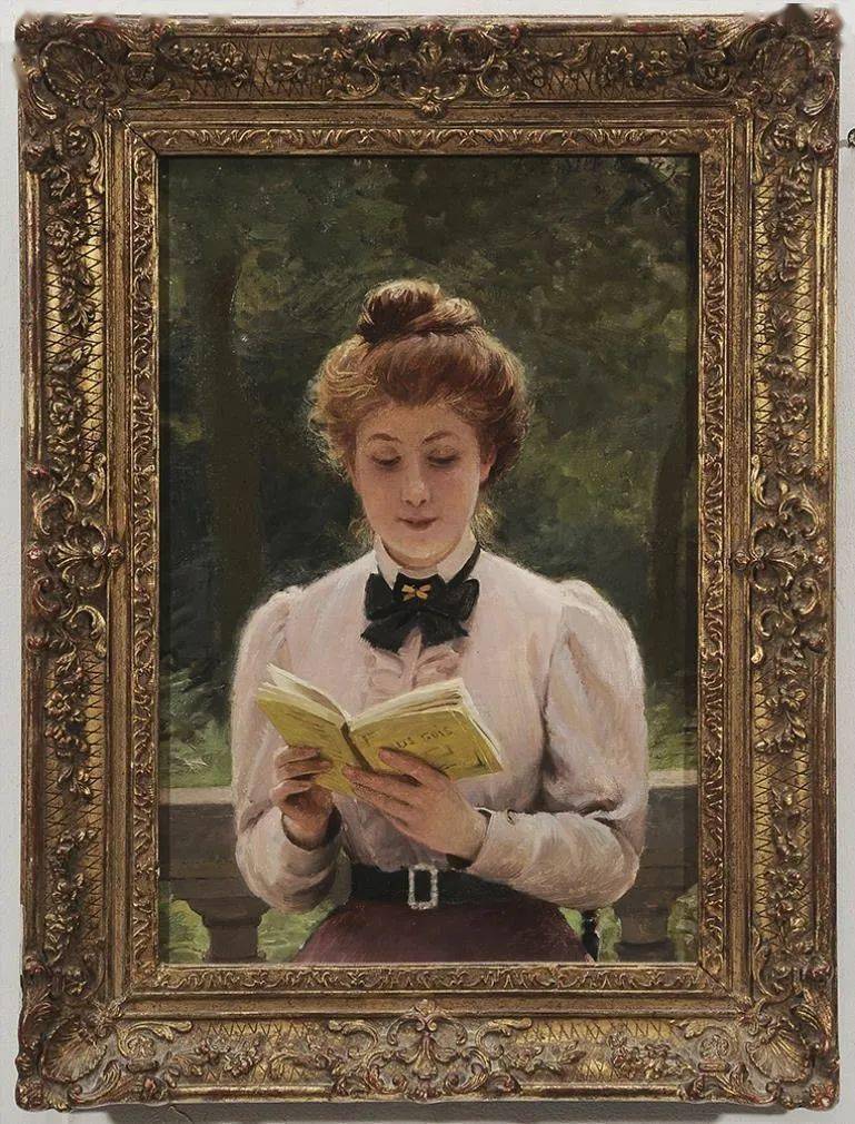 法国画家louisemileadan女性人物油画作品欣赏