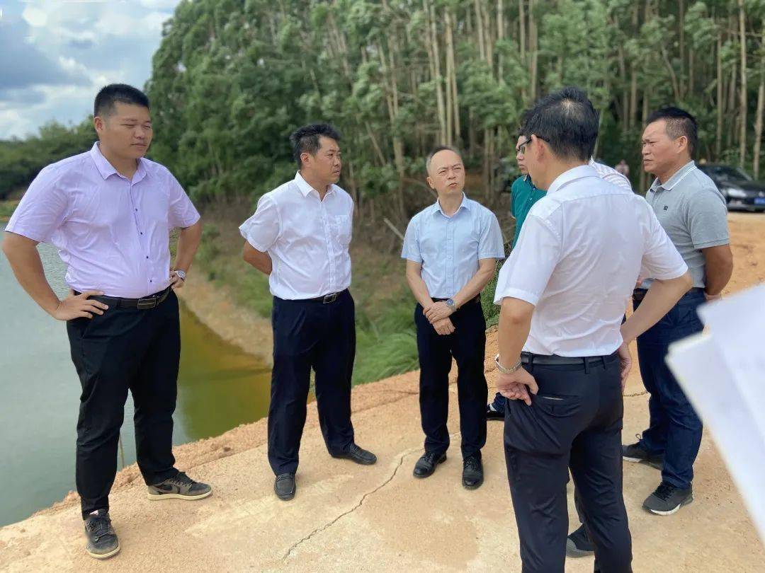 自治区河长制办公室专职副主任陈润东率队到玉林调研合浦水库四乱问题