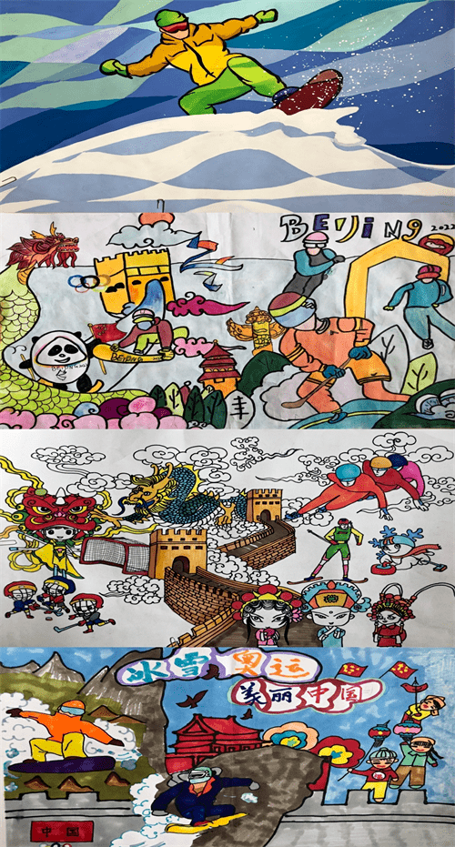 霸州市教体局冰雪奥运美丽中国书法绘画优秀作品展示