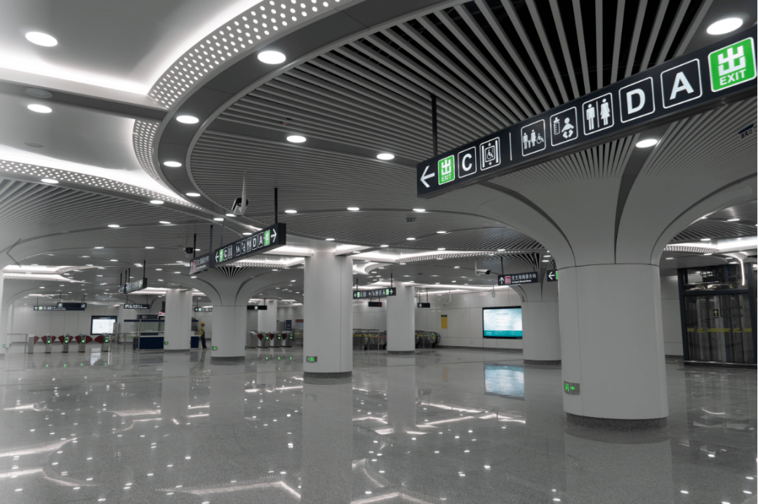 揭秘工商大学云滨站内景高能剧透下沙人家门口的地铁站来啦