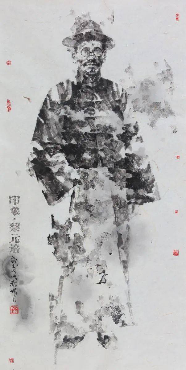 不唯新更为深邓灿的水墨人物画