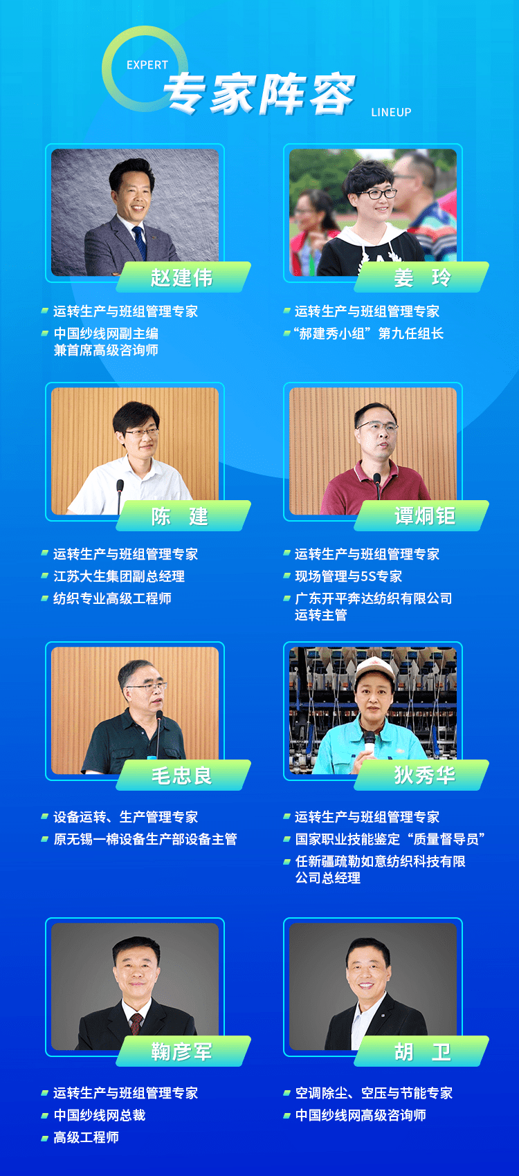 新疆疏勒如意纺织总经理狄秀华,无锡一棉原设备主管毛忠良,广东开平