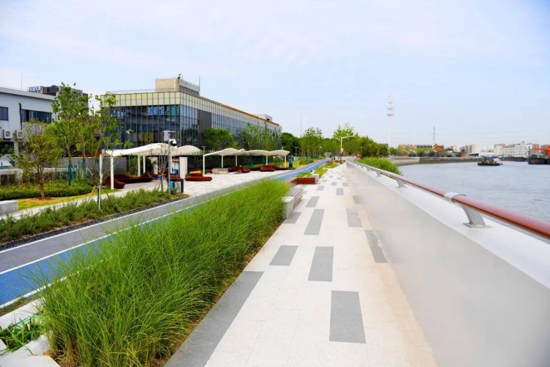 破墙还绿宝山区蕰藻浜庙行段14公里滨水步道正式贯通