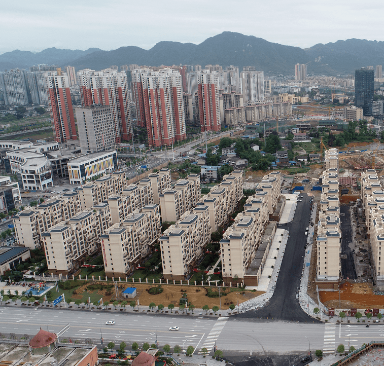 绥阳县城全景图片