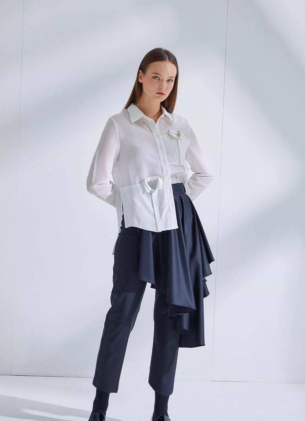 又纯又欲的衬衫2021衬衫单品设计流行趋势素材