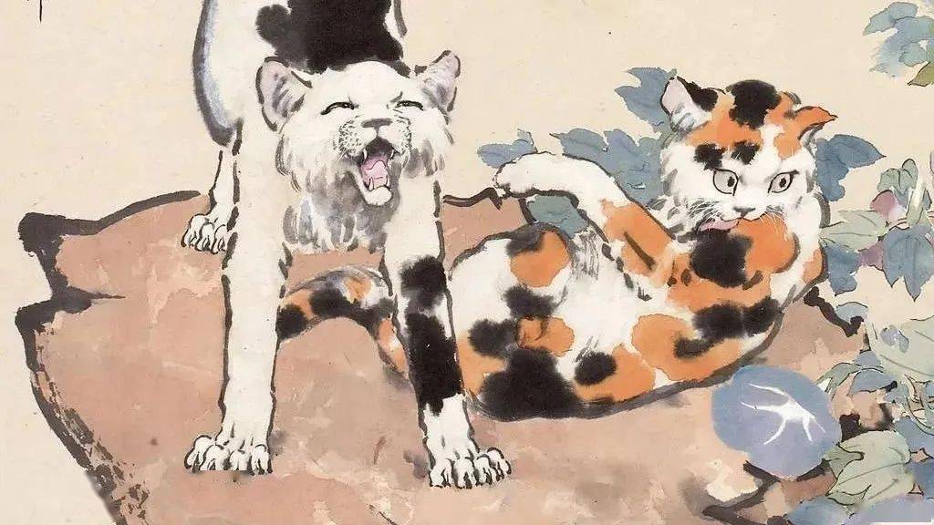 徐悲鸿的小花猫，画的真好！_搜狐网