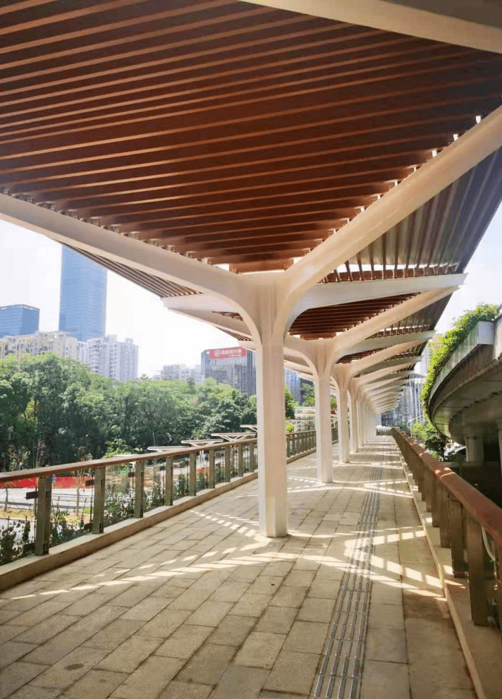 深圳桂庙路快速化改造工程人行天桥投入使用