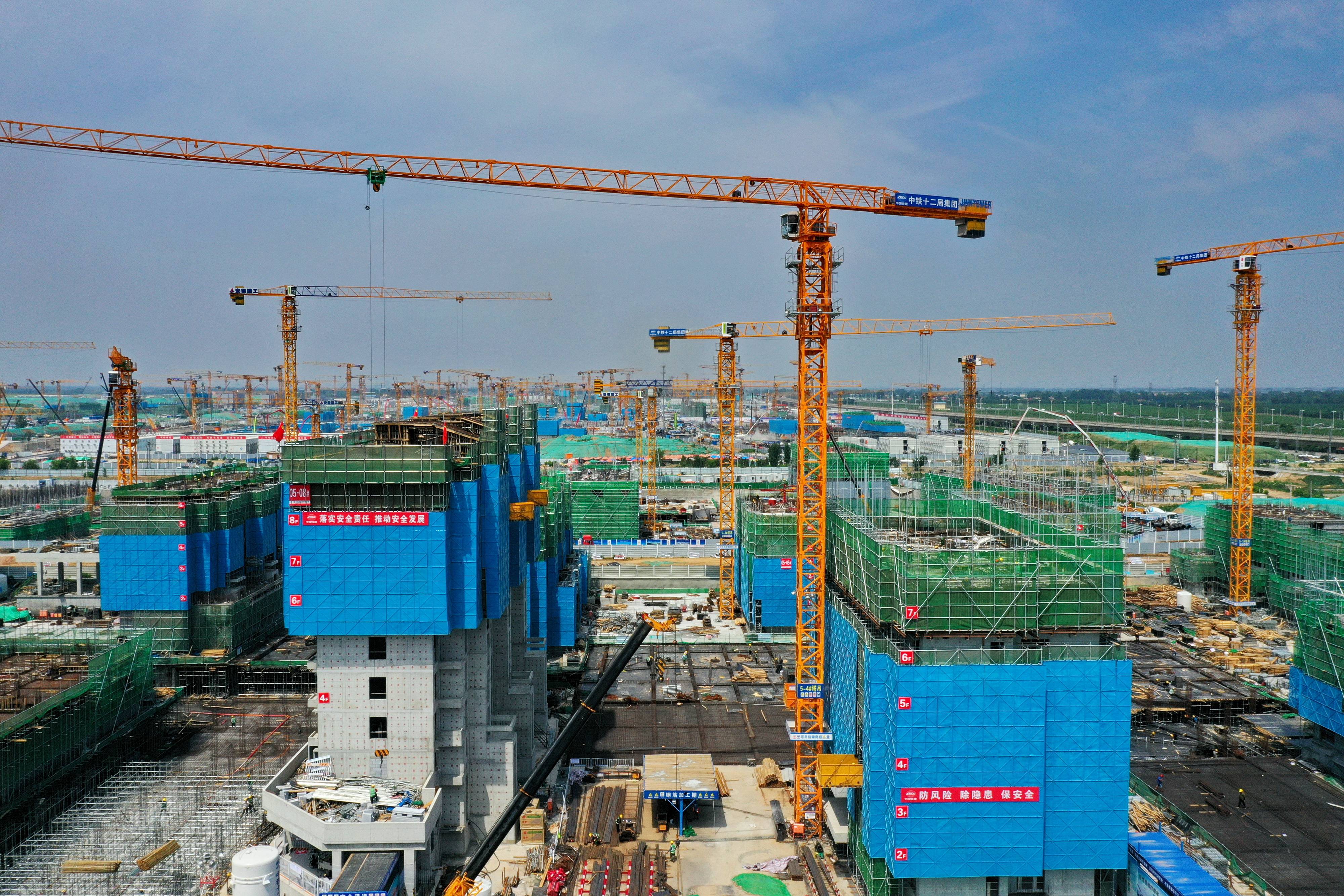 河北雄安新区容西片区建设有序推进