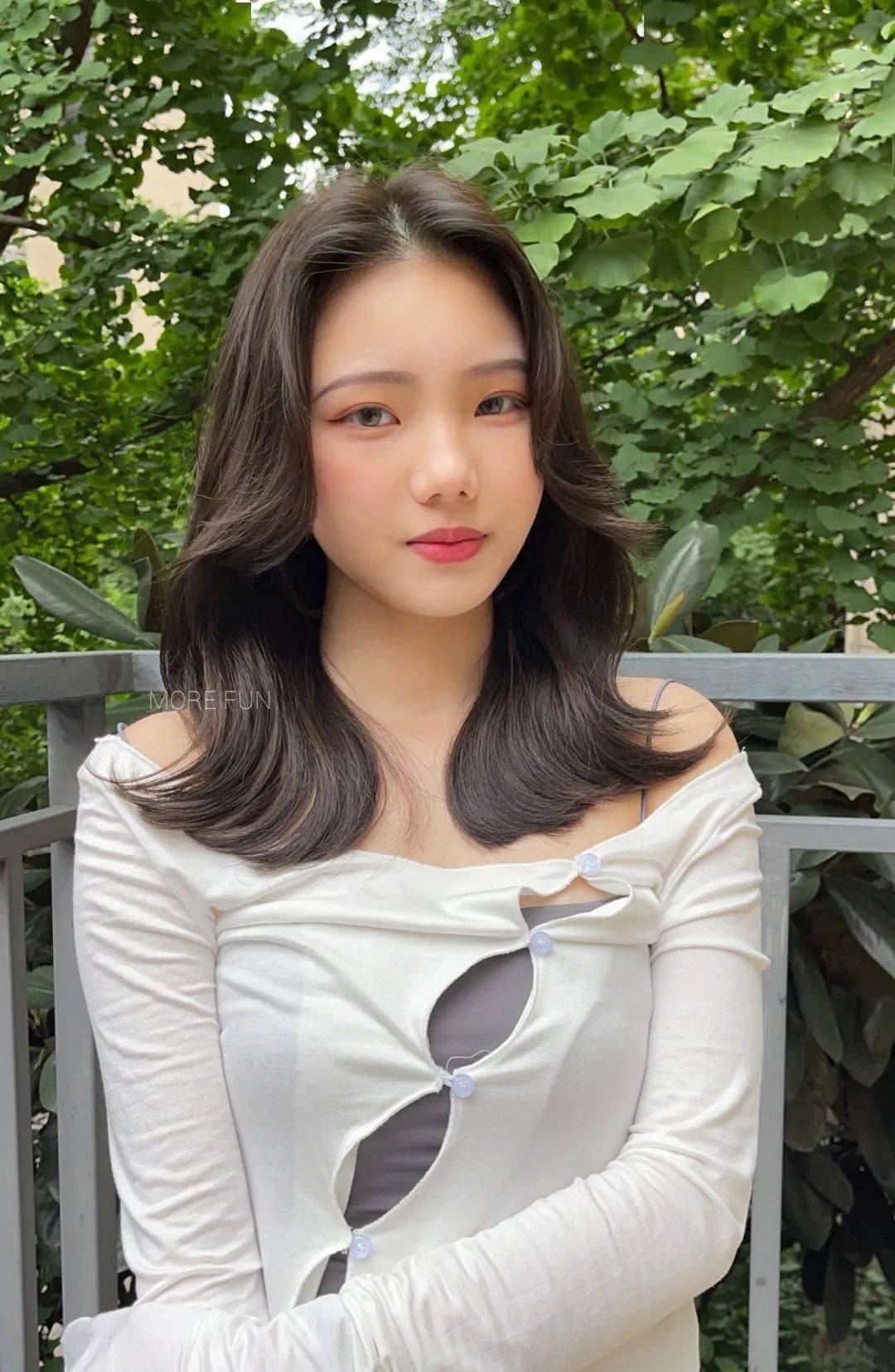 中长发夏日很甜