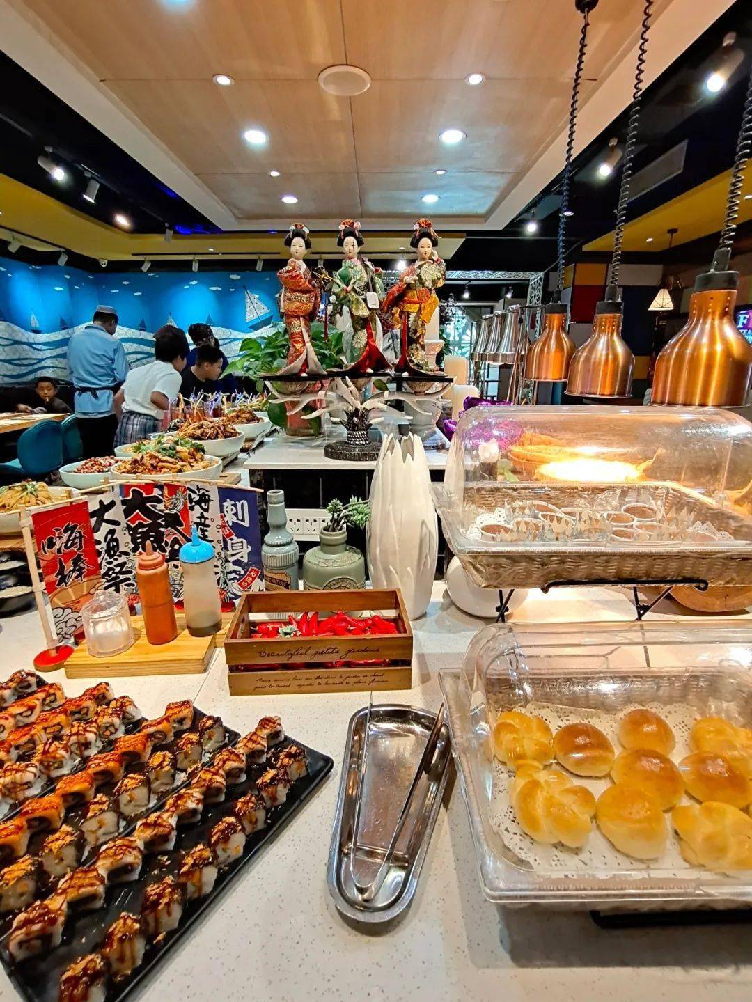 小西湖西夏广场清真菲士力牛排自助餐厅兰州牛排专门店披萨寿司茶缸