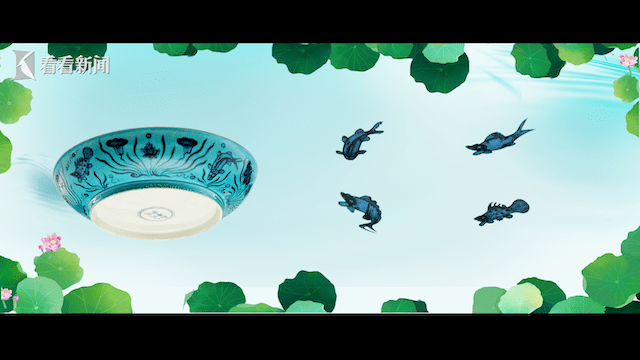 上海博物馆|“艺见·上博”寻迹文明 | 明成化孔雀绿釉青花盘