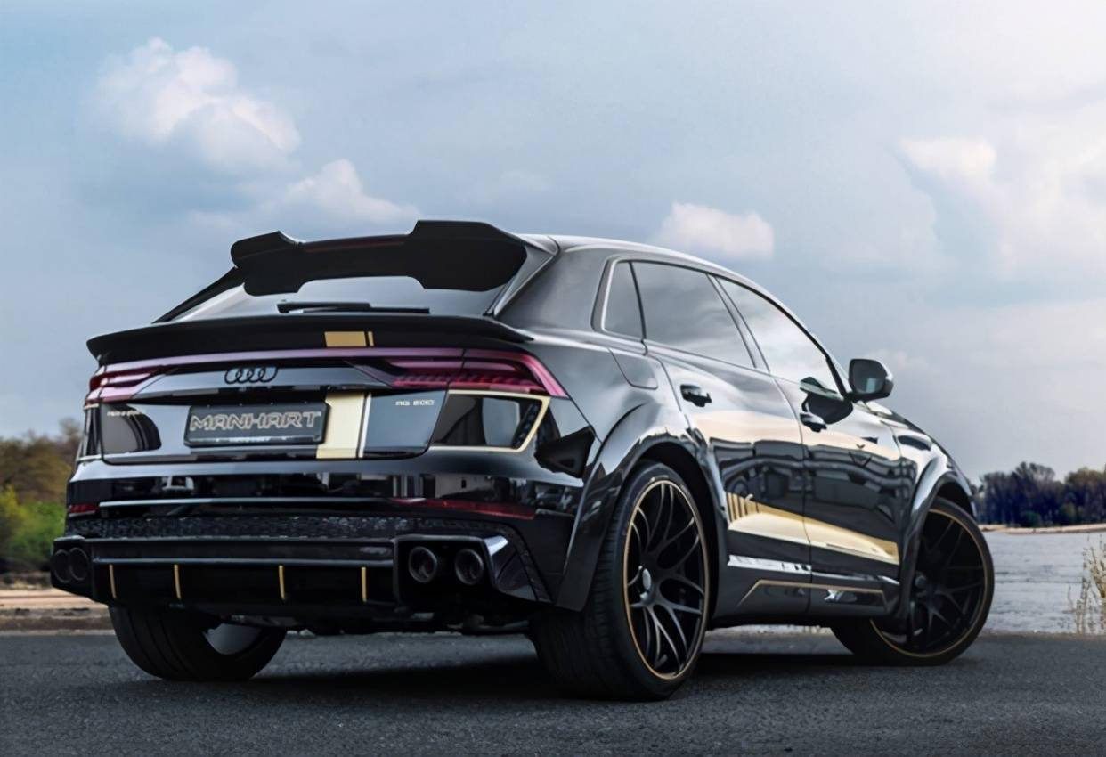 改装版奥迪q8实拍40t犀利外观加速不输卡宴比x6还帅气