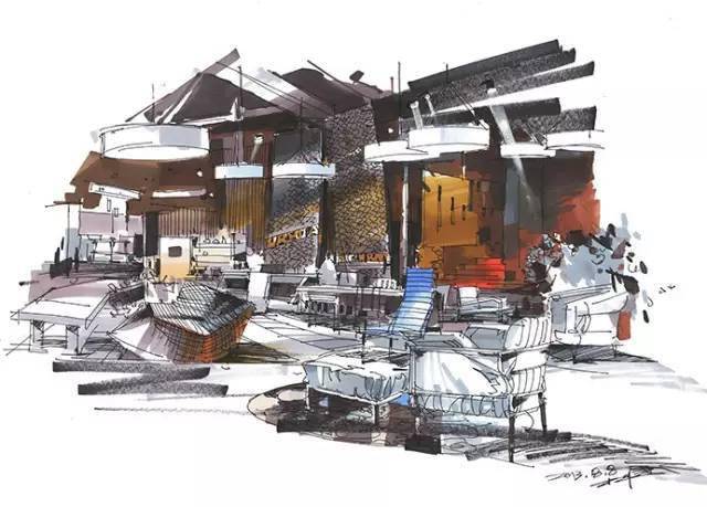 再次观摩杨健老师手绘