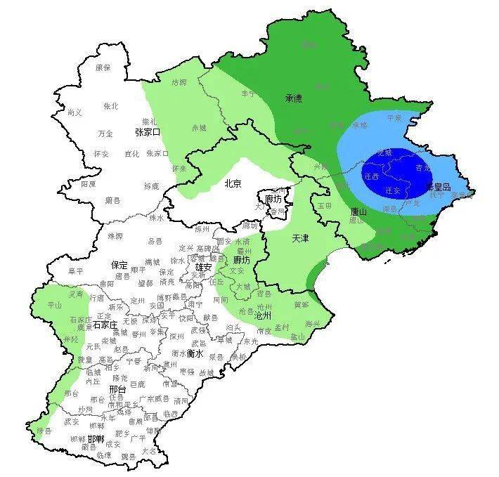 廊坊各县分布位置地图图片