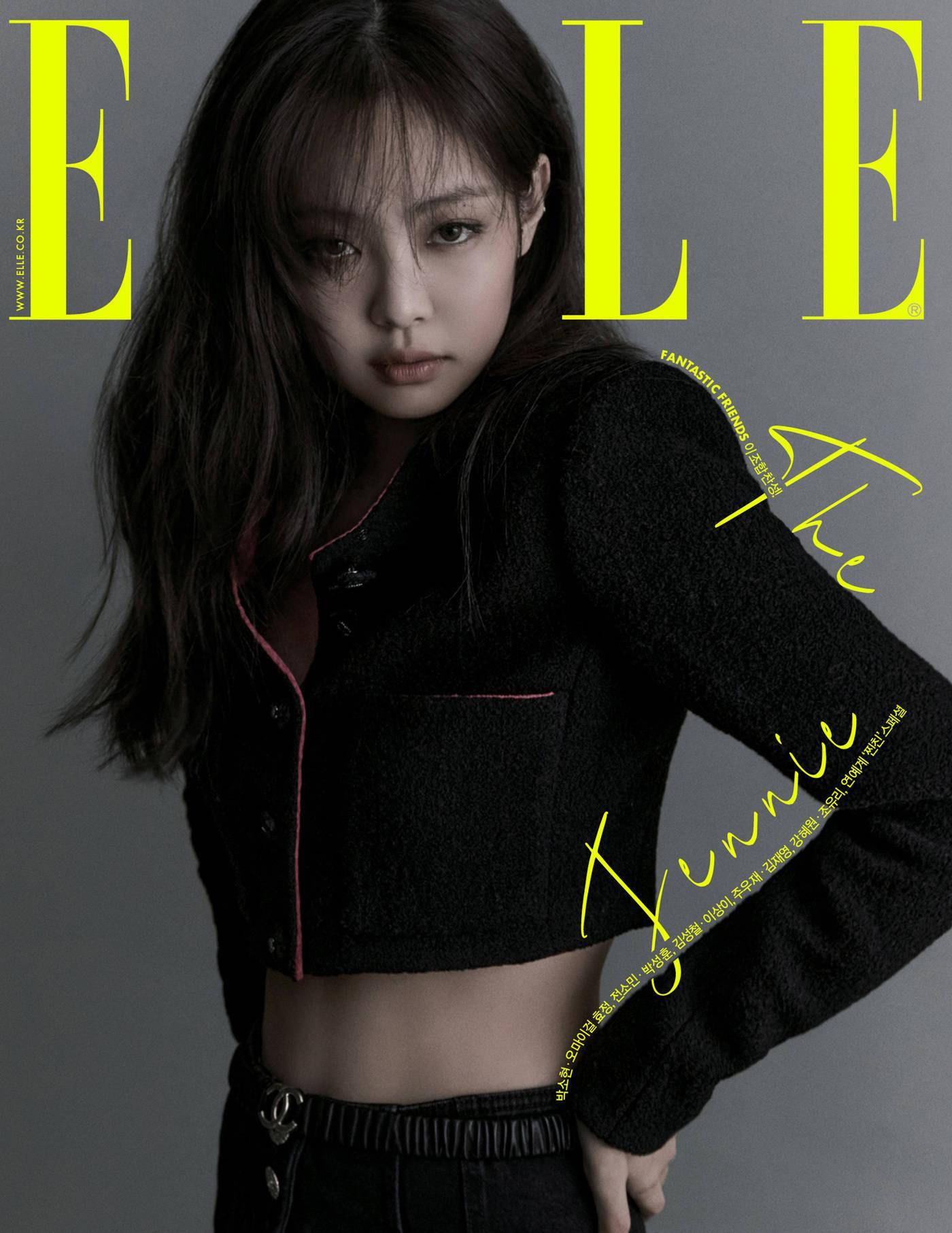 [星聞]blackpink jennie《elle》8月刊封面公開.散發幹練魅力