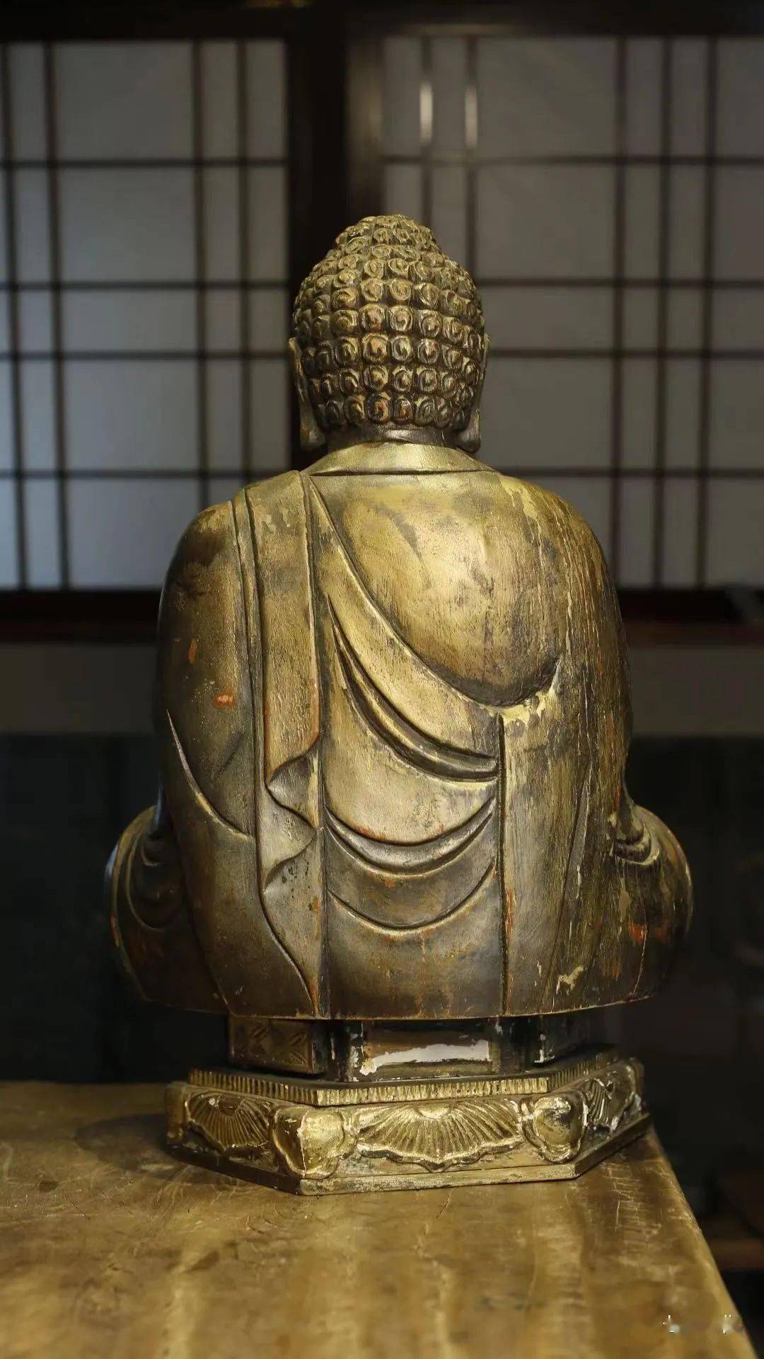 鉴赏| 日本舶来之 木胎鎏金老佛像_文化