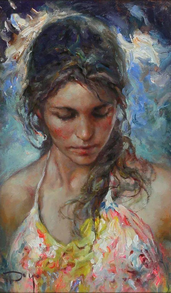 西班牙画家何塞罗约独特的人物风景油画艺术作品欣赏