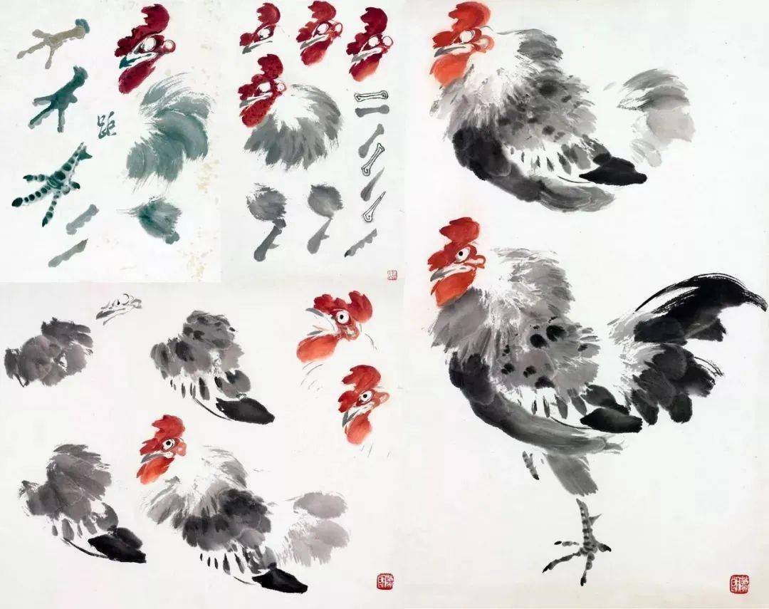 萧朗课徒画稿禽鸟草虫绝对干货超级实用