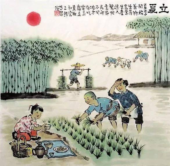 民俗画《二十四节气,美呆了!