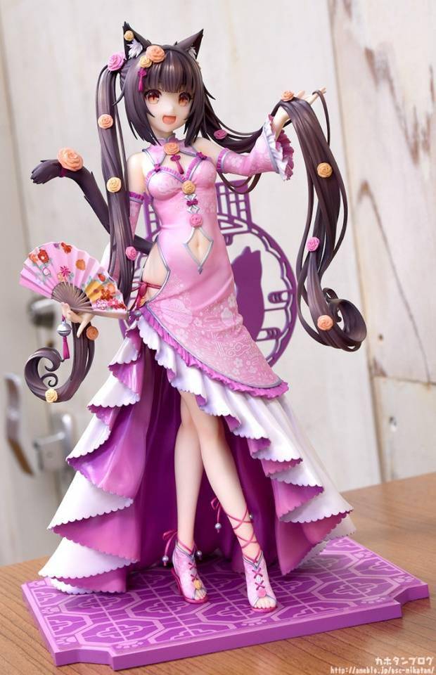 模玩资讯:gsc《猫娘乐园》巧克力 中华萝莉ver. 1/7比例涂装完成品