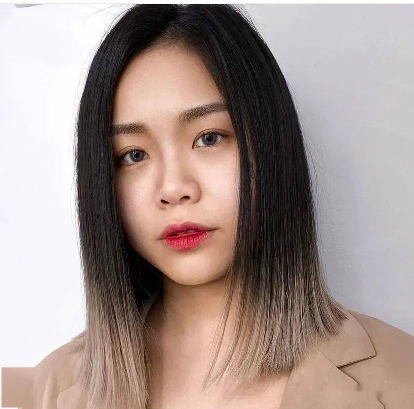 2021夏天流行渐变染短发光芒四射呀