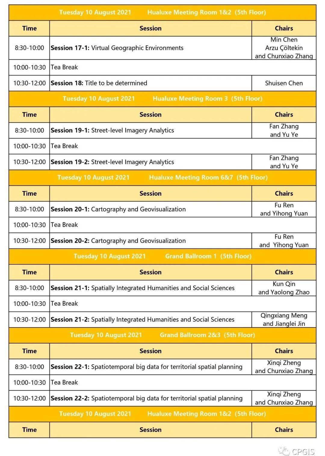 第28届国际地理信息科学大会geoinformatics2021议程