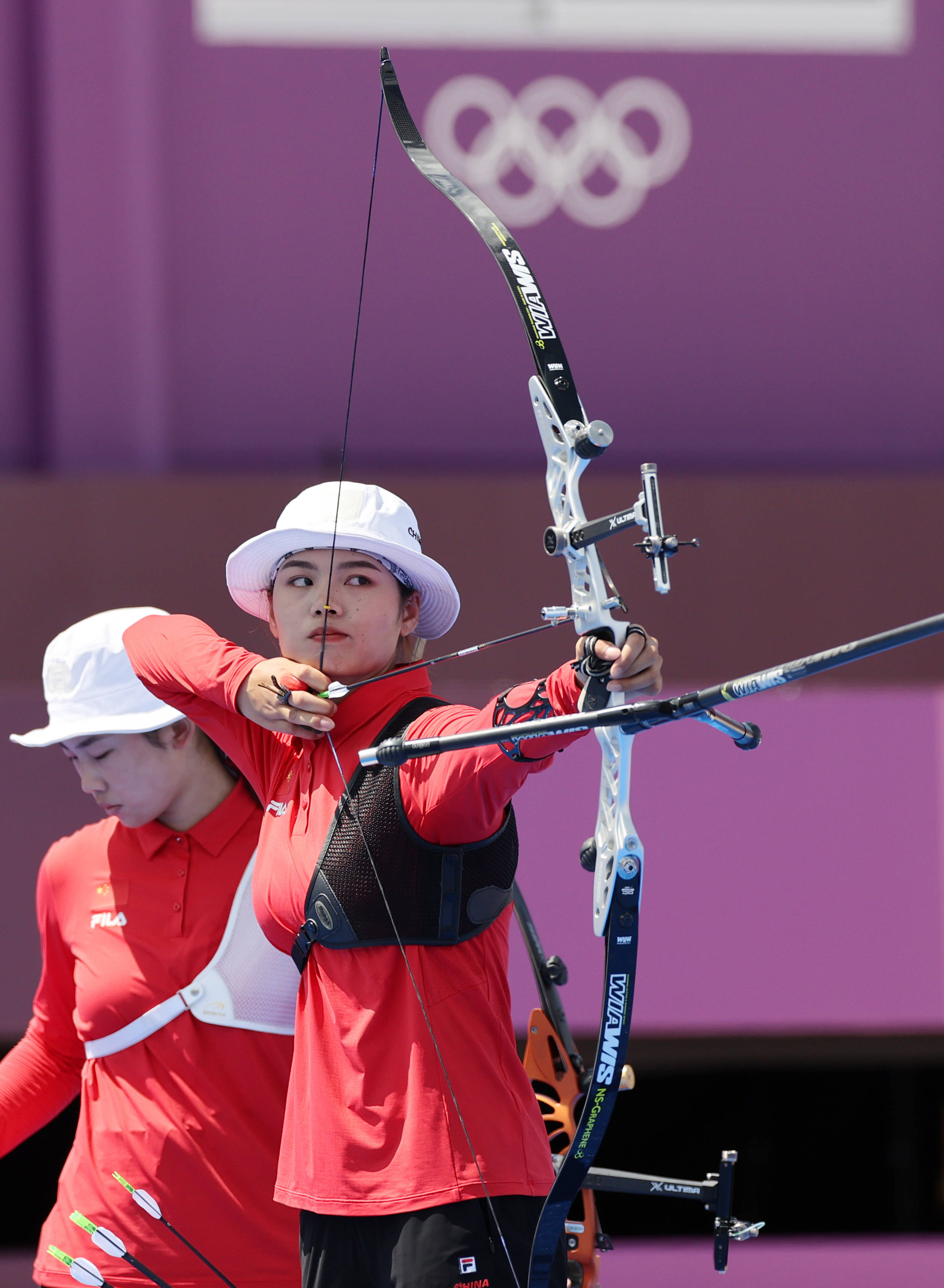 射箭——女子团体八分之一淘汰赛:中国不敌白俄罗斯