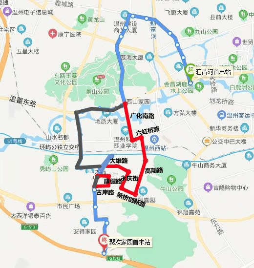 7月29日起,溫州市區將新闢及調整一批公交線路