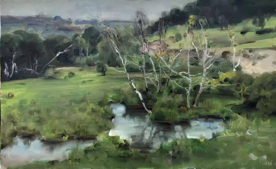 庞茂琨风景与人物写生作品