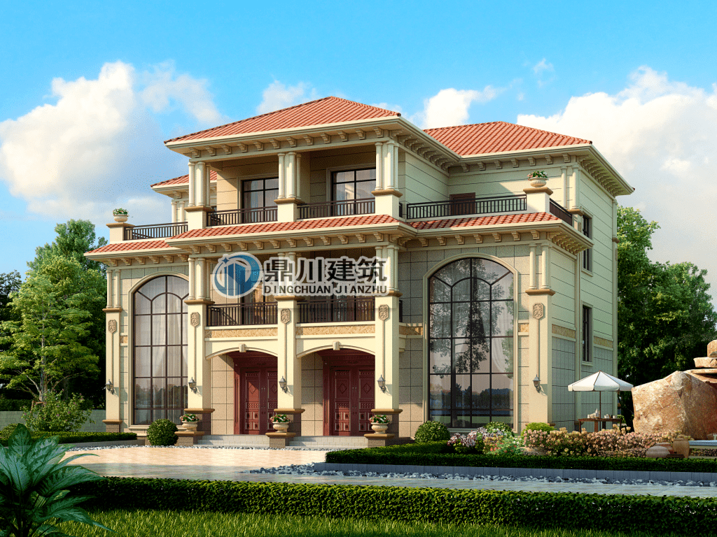 5款农村双拼别墅气派非凡两兄弟建在农村低调而舒适