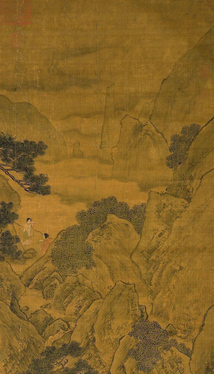 赏画刘松年瑶池献寿图